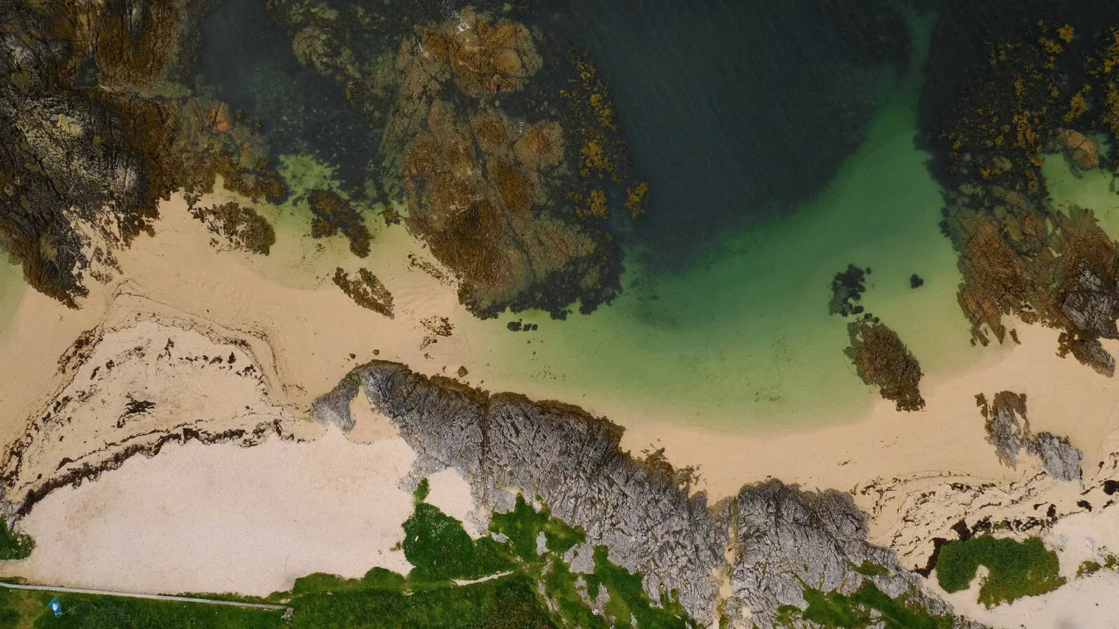 Aerial view, Carraroe, Connemara, Co. Galway