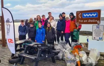 Blue Ocean, Galway beach clean.