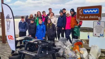 Blue Ocean, Galway beach clean.