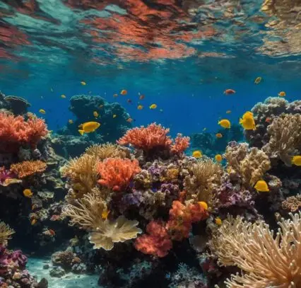 Atlantic Scuba, Underwater coral with fish.